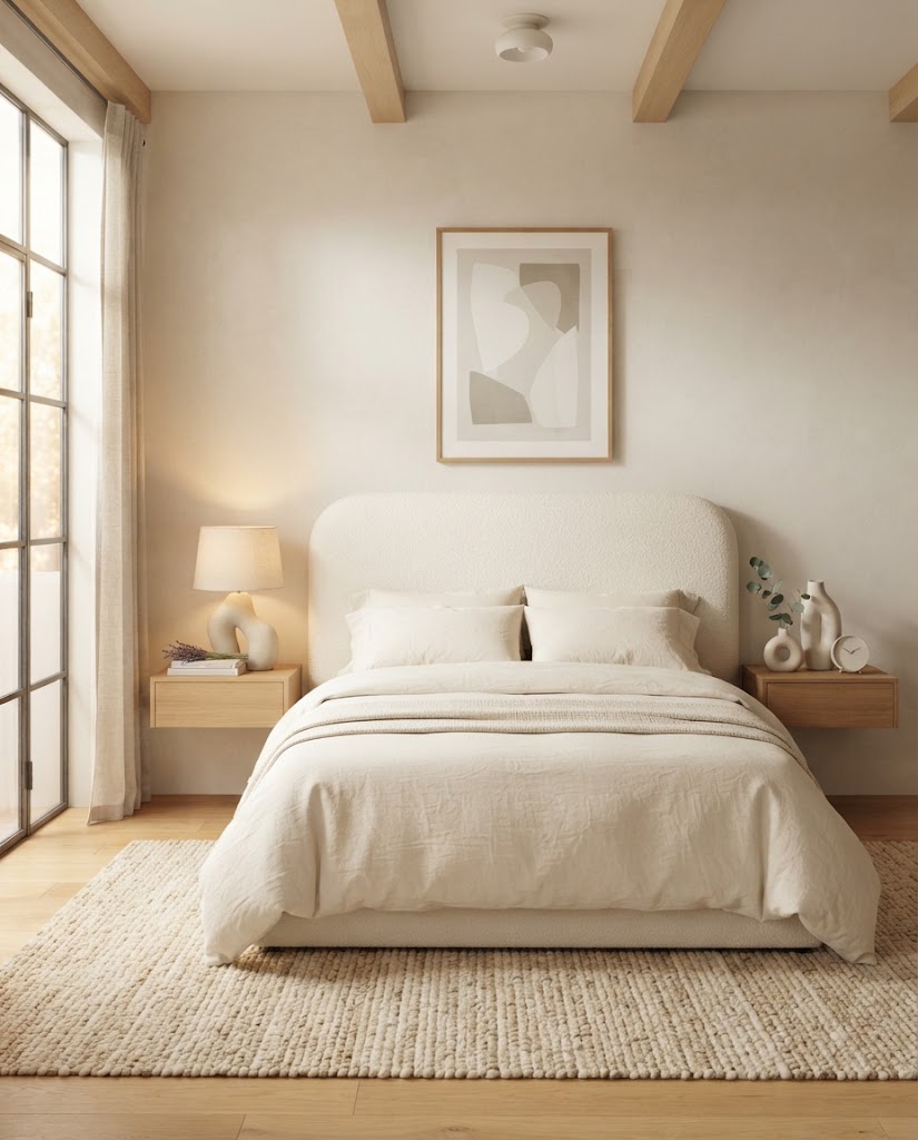 Curved Upholstered Headboard
