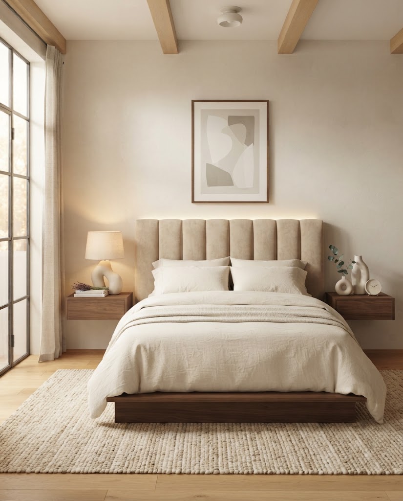 Floating Upholstered Headboard
