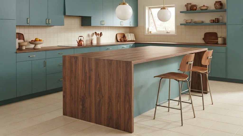 Choose a wood-look waterfall