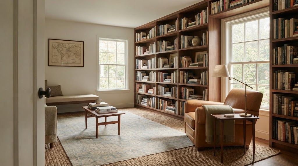 Top 25 Small Home Library Ideas