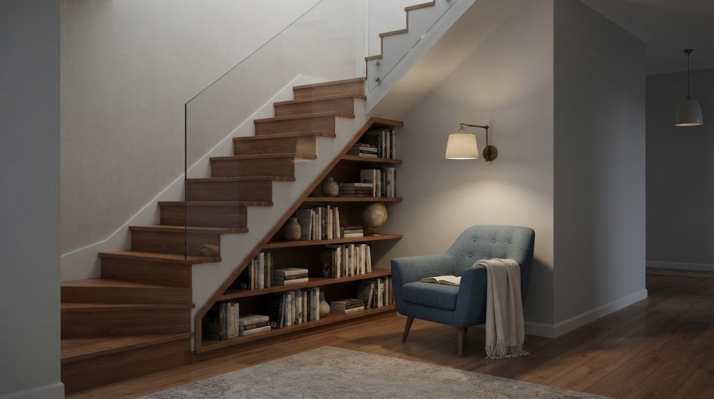 Use the under-stair space