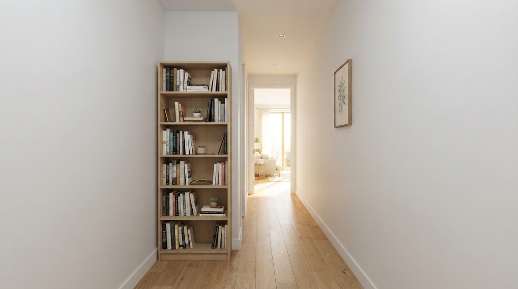 Choose a slim bookcase