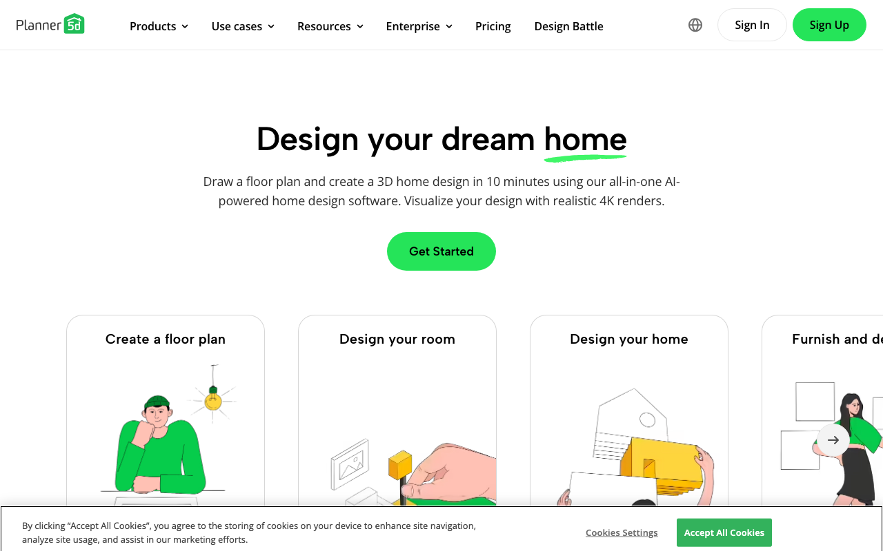 Planner 5D — Best for Floor Plans and Detailed Planning
