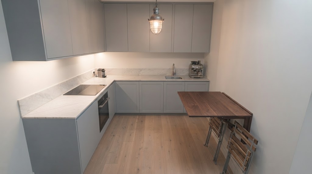 small apartment kitchenette