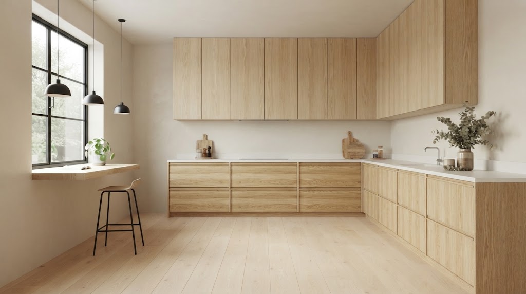 A beautiful modern Scandinavian kitchen