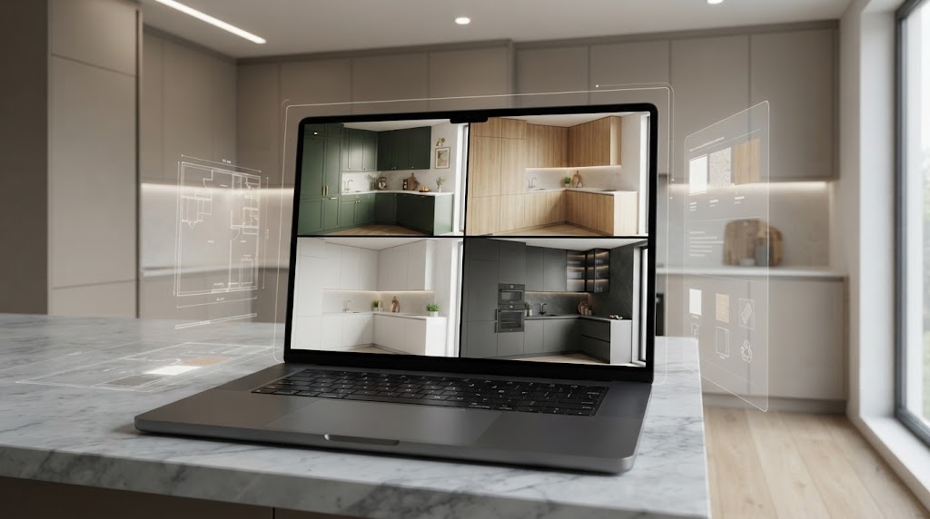 A premium AI kitchen design studio