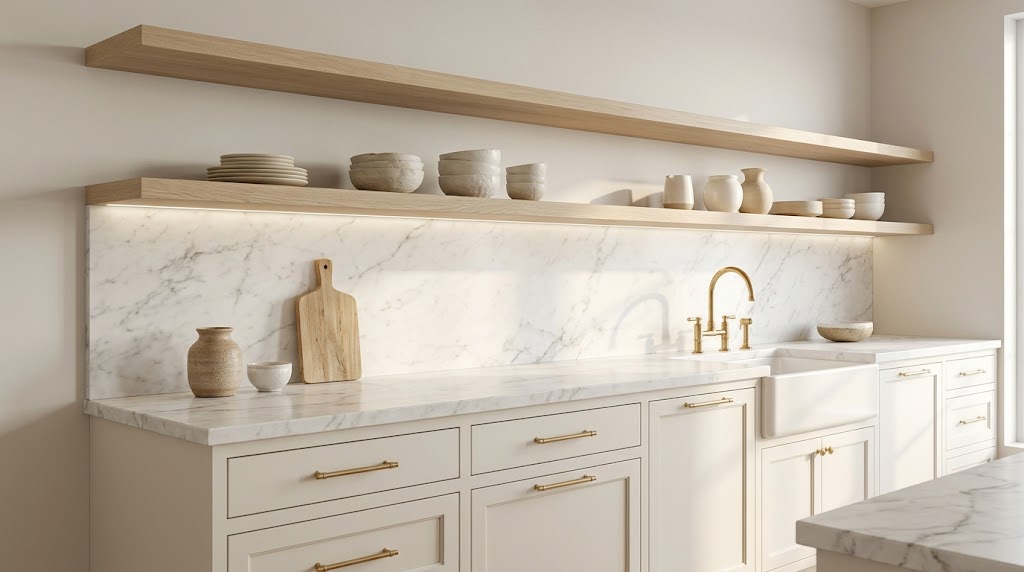 Open Shelving and Thoughtful Kitchen Storage