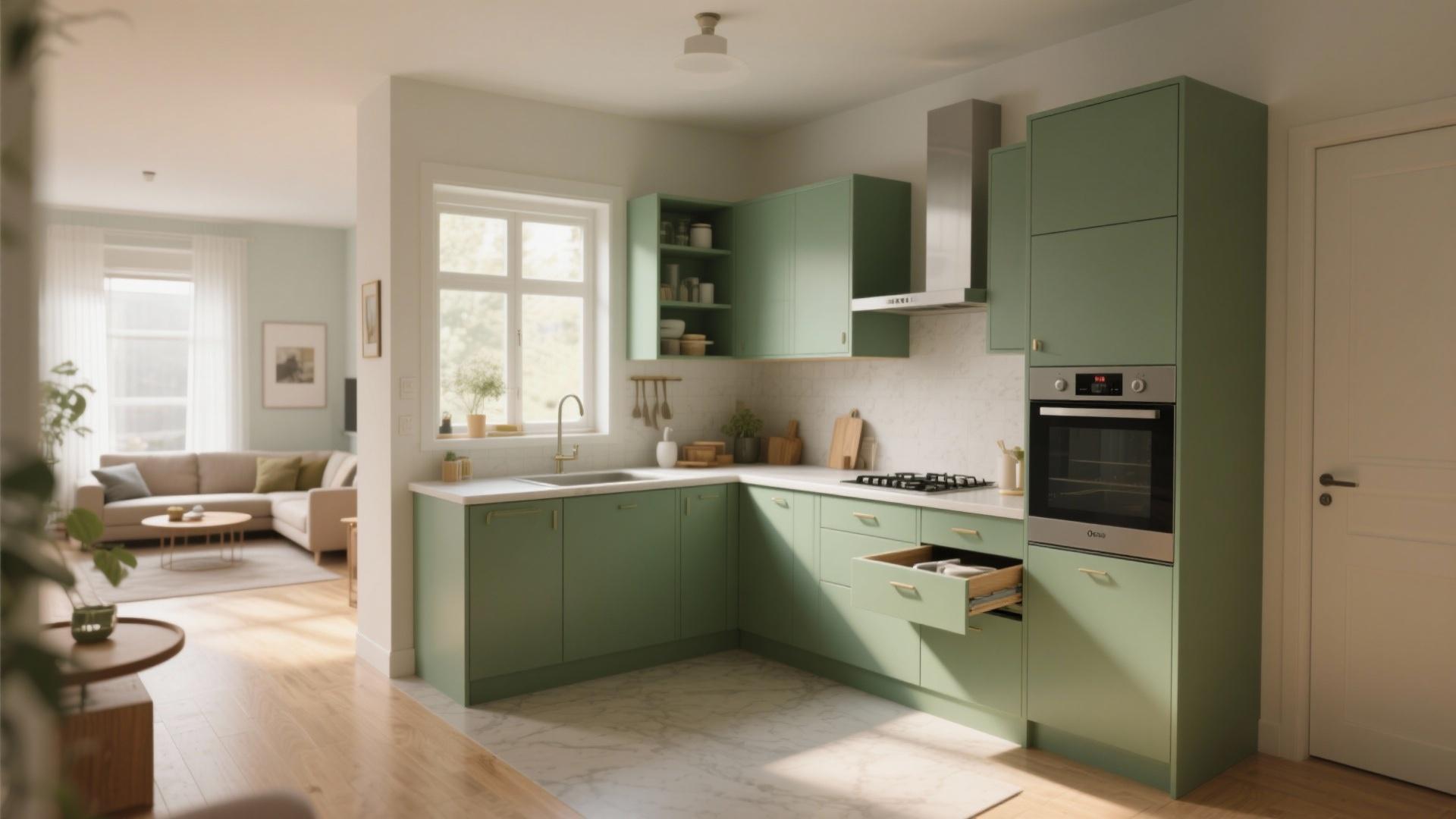 Choose an L-Shape to Free Up Floor Space