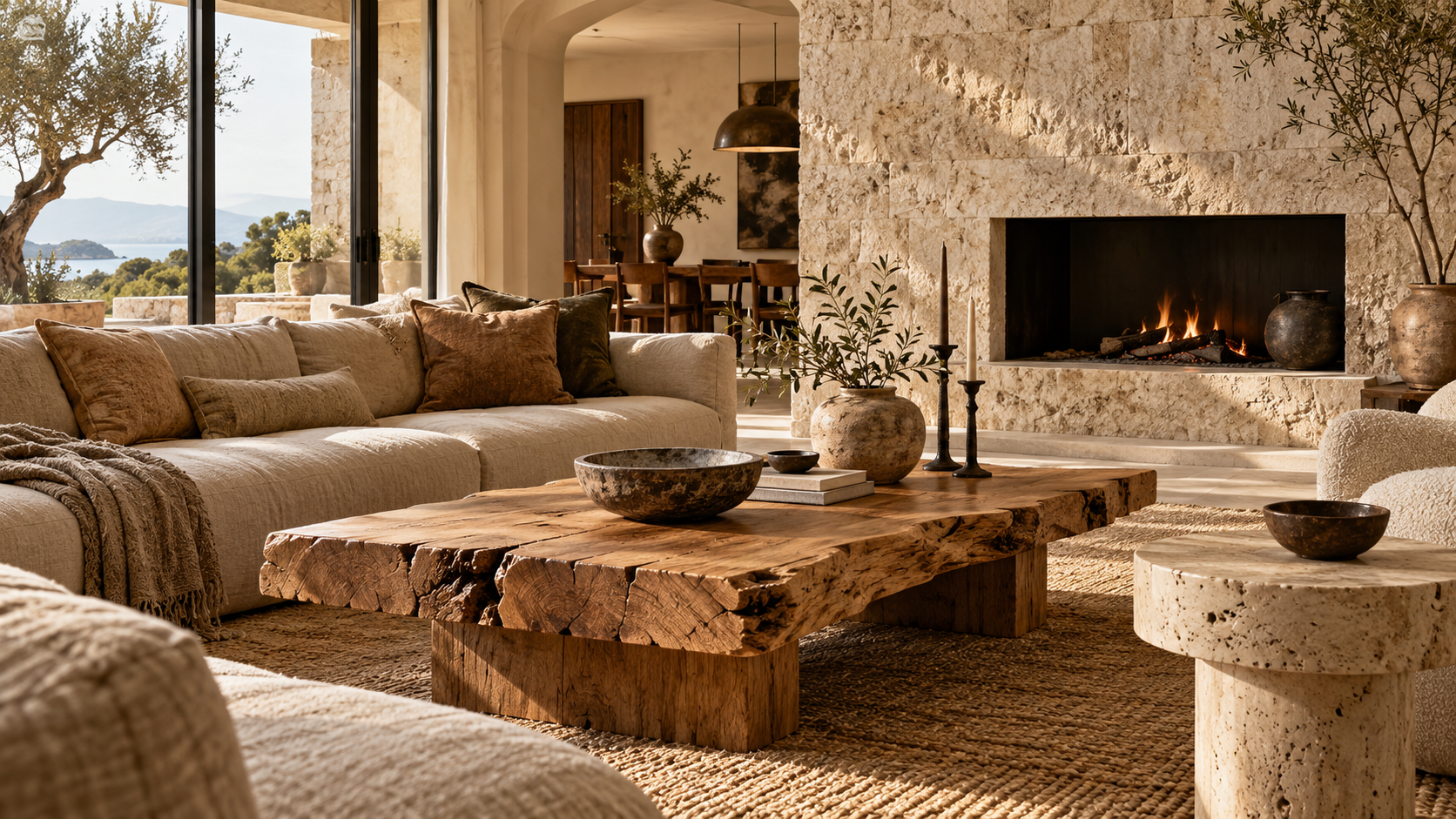 Raw, Textured Natural Materials Take Center Stage
