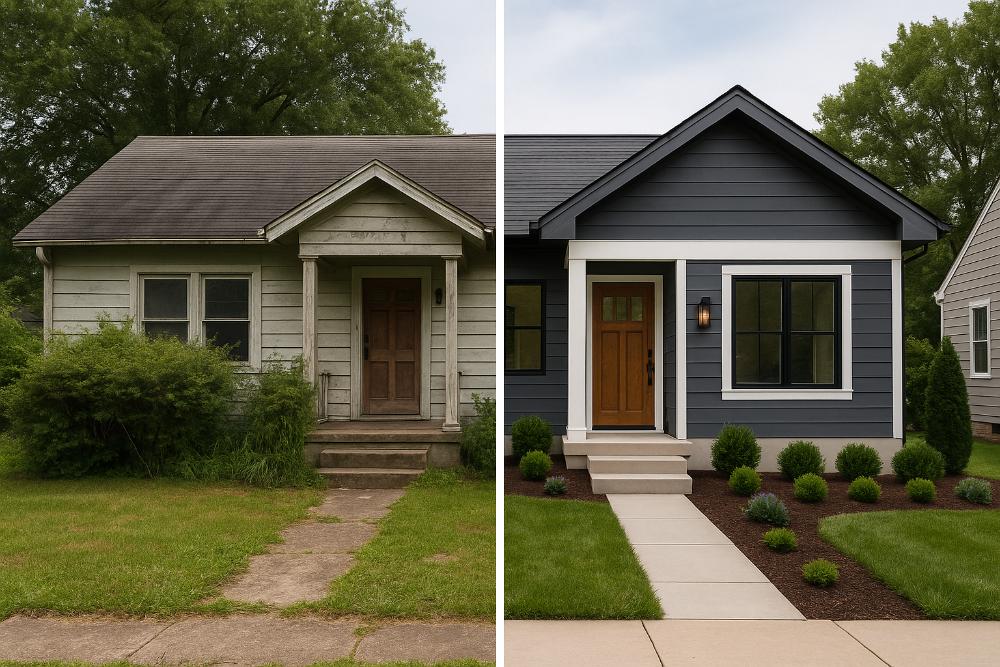 Small House Exterior Makeover