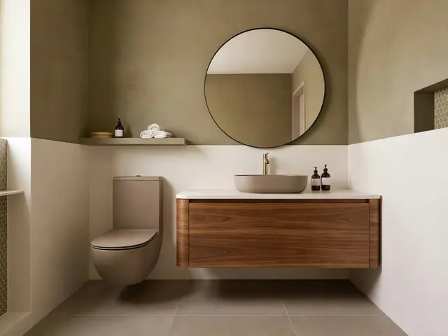 Contemporary Bathroom with Floating Vanity