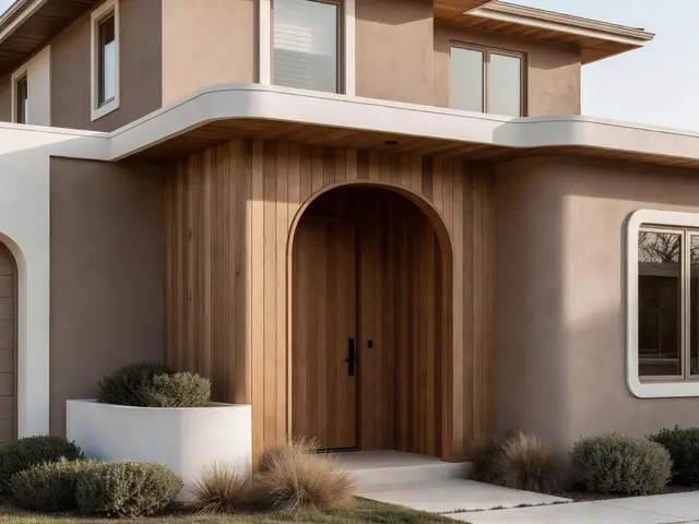 Contemporary Exterior with Cedar Entry