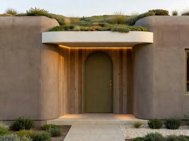 Contemporary Exterior with Covered Entry