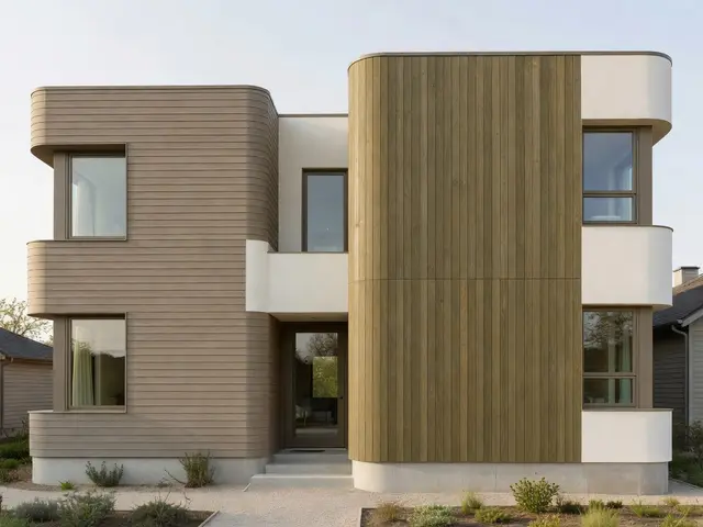 Contemporary Exterior with Mixed Siding