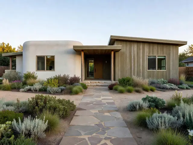 Contemporary Exterior with Native Planting