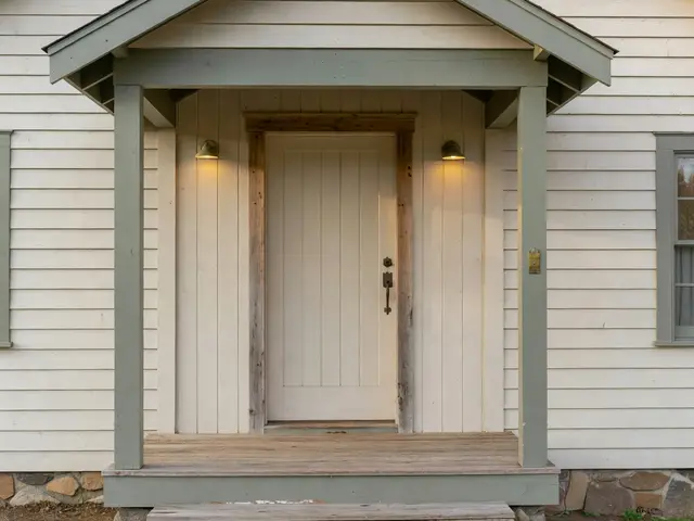 Farmhouse Exterior with Covered Entry