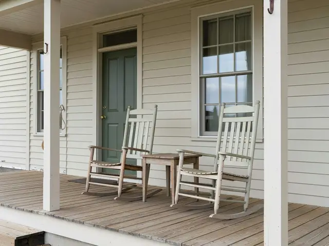 Farmhouse Porch with Rocking Chairs