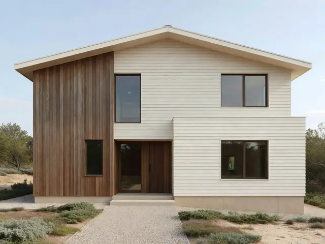 Japandi Exterior with Mixed Siding