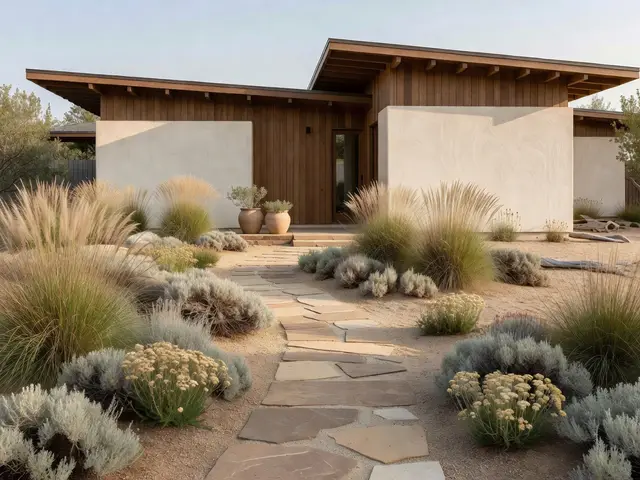 Japandi Exterior with Native Planting