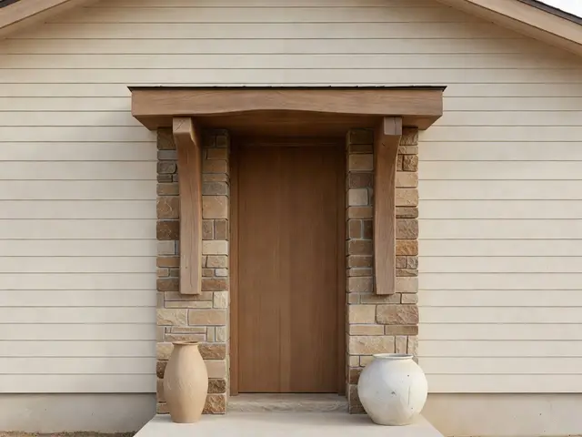 Japandi Exterior with Stone Accents