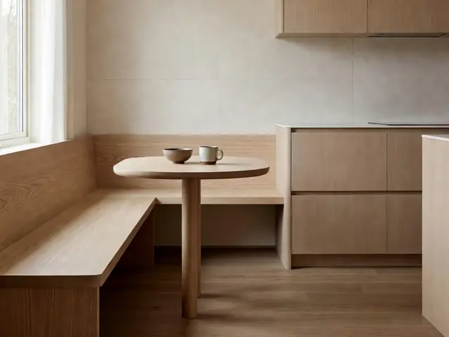Japandi Kitchen with Breakfast Nook