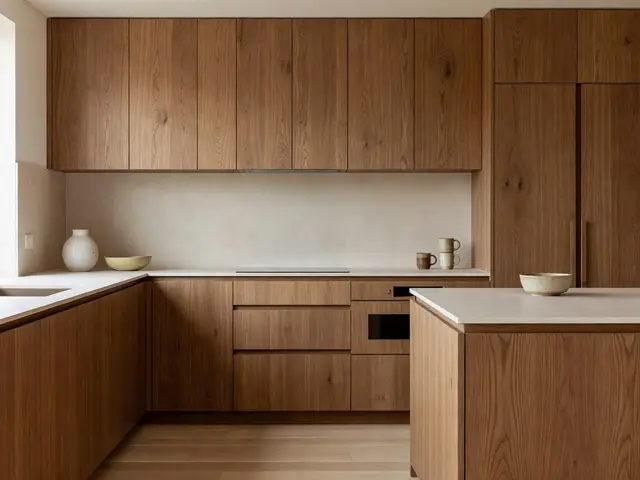 Japandi Kitchen with Oak Cabinets