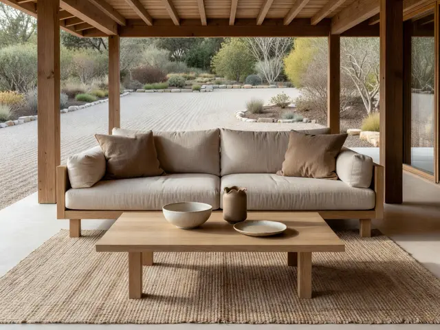 Japandi Porch with Outdoor Lounge