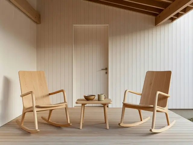Japandi Porch with Rocking Chairs