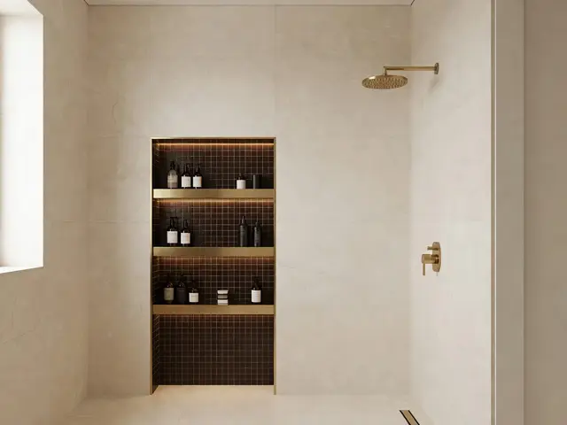 Luxury Bathroom with Tile Niche