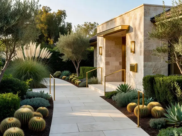 Luxury Exterior with Courtyard Entry