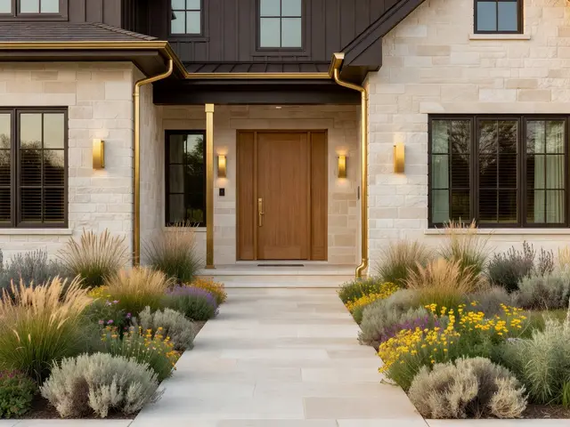 Luxury Exterior with Native Planting