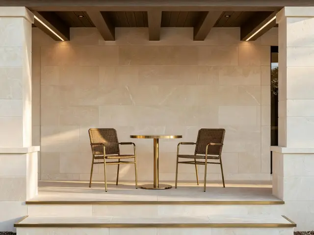 Luxury Porch with Bistro Table