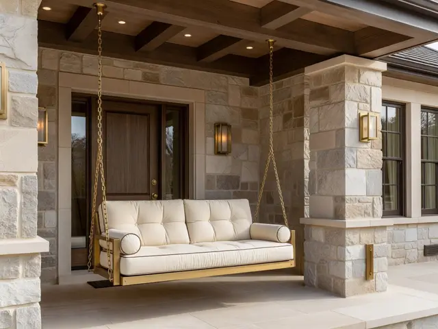 Luxury Porch with Porch Swing