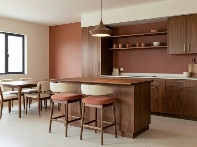 Mid-Century Modern Kitchen with Peninsula Seating