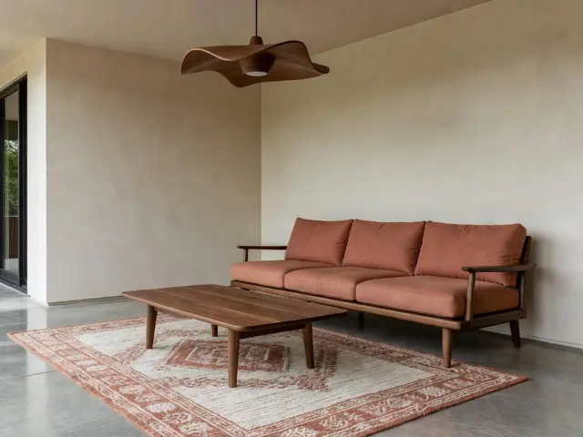 Mid-Century Modern Porch with Outdoor Lounge
