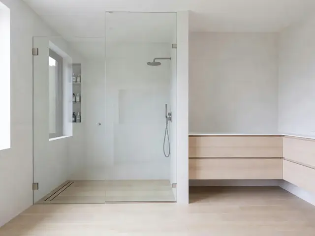 Minimalist Bathroom with Walk-In Shower