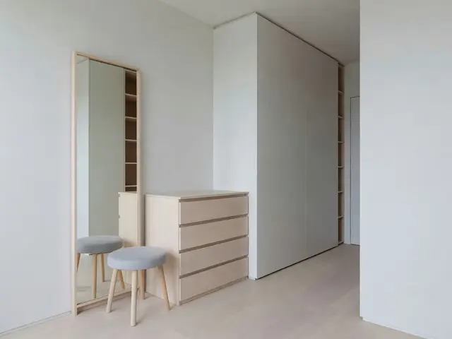 Minimalist Bedroom with Dressing Corner