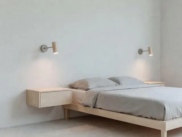 Minimalist Bedroom with Wall Sconces