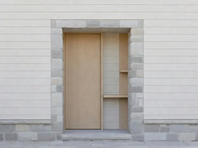 Minimalist Exterior with Stone Accents