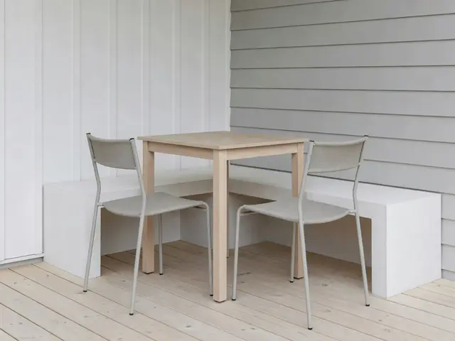 Minimalist Porch with Bistro Table