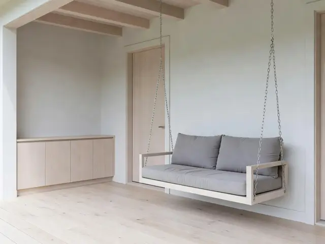 Minimalist Porch with Porch Swing