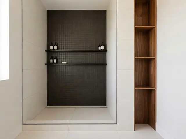 Modern Bathroom with Tile Niche