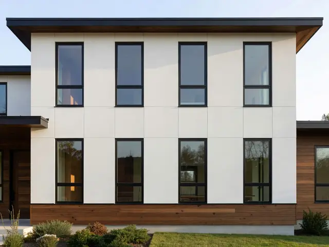 Modern Exterior with Black Window Frames