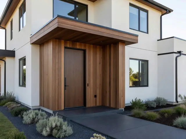 Modern Exterior with Cedar Entry