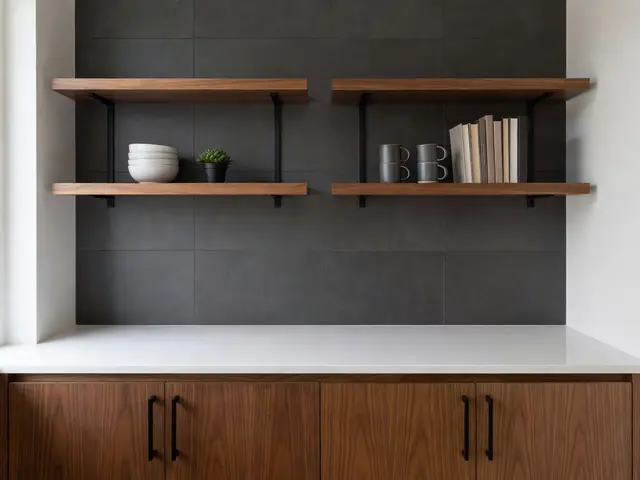 Modern Kitchen with Open Shelves