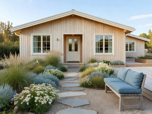 Scandinavian Exterior with Native Planting