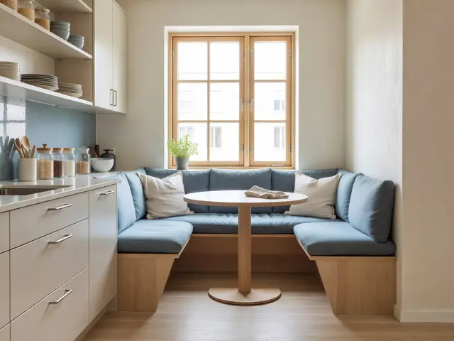 Scandinavian Kitchen with Breakfast Nook