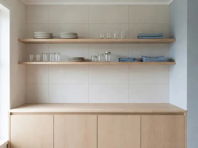 Scandinavian Kitchen with Open Shelves