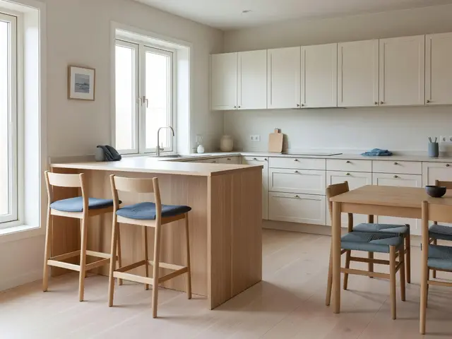 Scandinavian Kitchen with Peninsula Seating