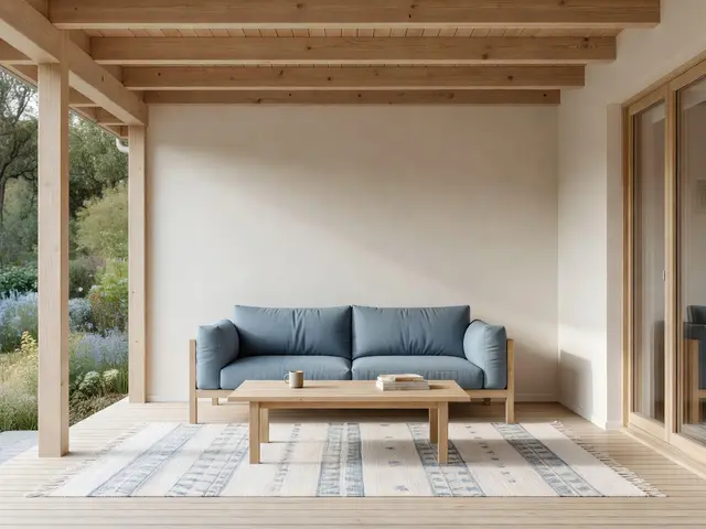 Scandinavian Porch with Outdoor Lounge